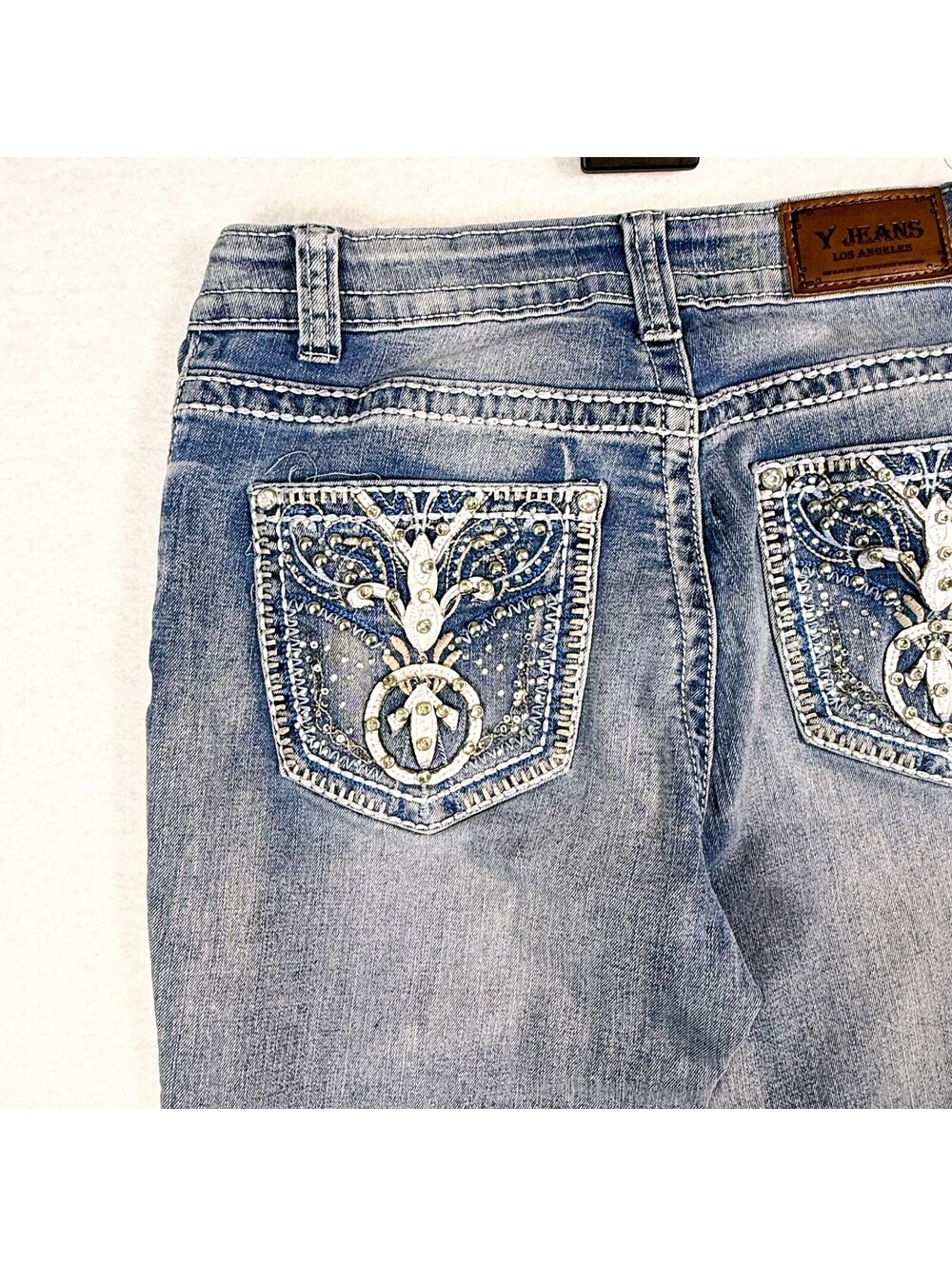 Y Jeans Los Angeles Embellished Bootcut Jeans Women’s 9/10 - Picture 8 of 15